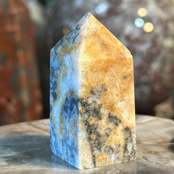 🔥SALE🔥 Sphalerite 4 Sided Crystal Point With Druzy! - Picture 3 of 4